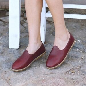 Classic Burgundy Leather Loafers